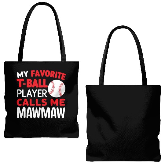 Baseball Grandma Grandmother Grandparents Day Tote Bags (AOP)