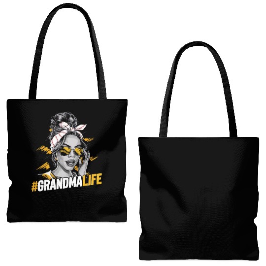 Baseball Grandma Grandmother Grandparents Day Tote Bags (AOP)