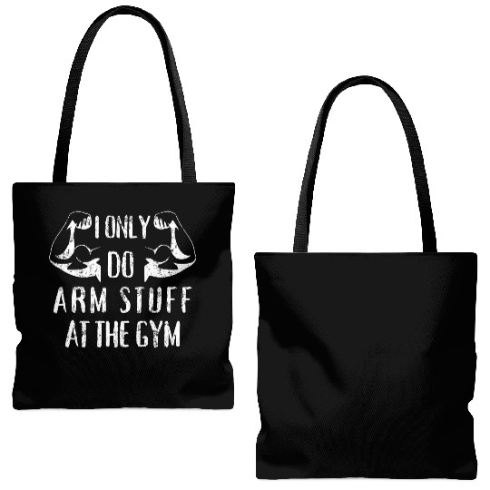 Gym Arm Day workout Fitness Tote Bags (AOP)