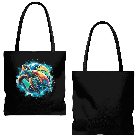 Earth Day Restore Sea Turtle Tote Bags (AOP)
