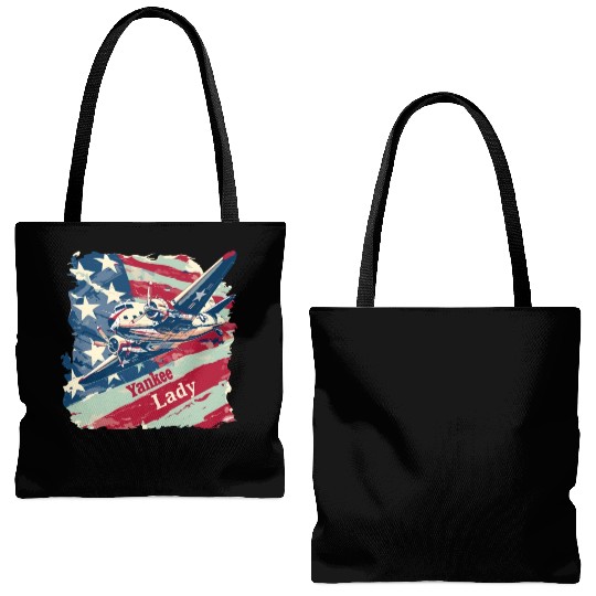Yankee Lady Tote Bags (AOP)