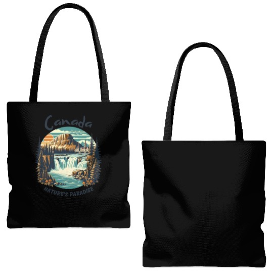 Canada nature's paradise Tote Bags (AOP)