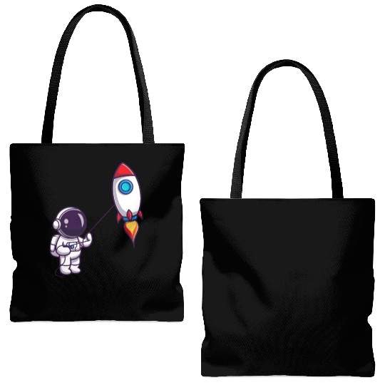 play with rocket balloon Tote Bags (AOP)