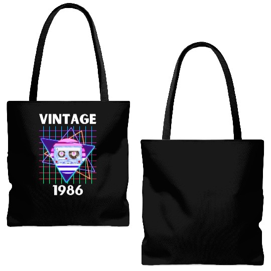 VINTAGE 1986 Tote Bags (AOP)