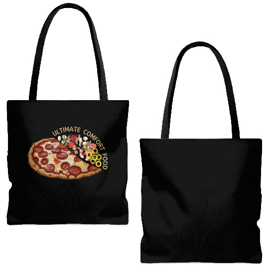 Ultimate Comfort Food Pizza Tote Bags (AOP)