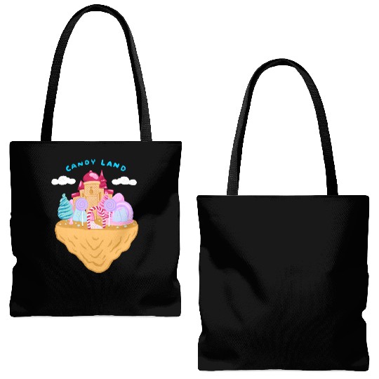 Cute Candy Land Tote Bags (AOP)