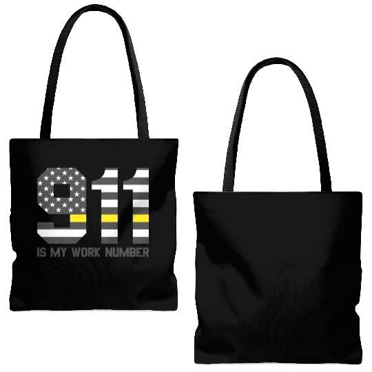 911 Is My Work Number Dispatcher Funny Dispatch911 Tote Bags (AOP)
