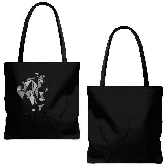 Grey YStone Bison Tote Bags (AOP)