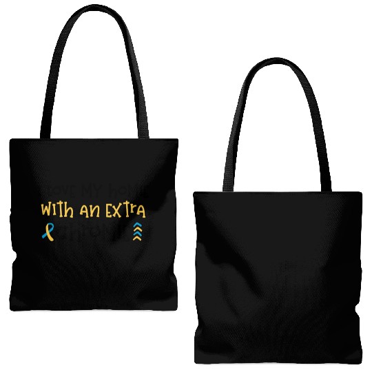 Down Syndrome Awareness I Love my Homie with Tote Bags (AOP)