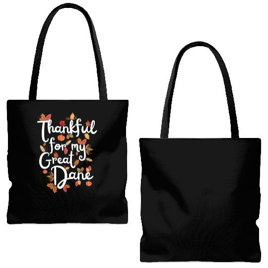 Thankful for my Great Dane Thanksgiving Tote Bags (AOP)