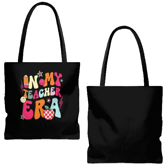 In My Teacher Era Teacher Tote Bags (AOP)
