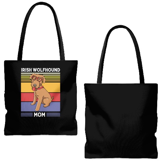 Mothers Day Dog With Sunglasses Irish Wolfhound Tote Bags (AOP)