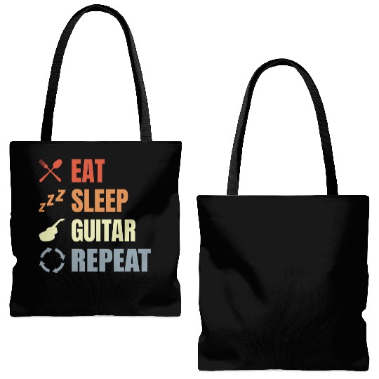 Guitar Routine Tote Bags (AOP)