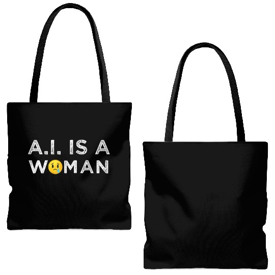 AI Woman Technology Computer Science Tote Bags (AOP)