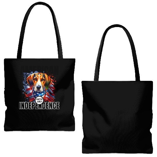 Virginia's Official State Dog: American Foxhound Tote Bags (AOP)