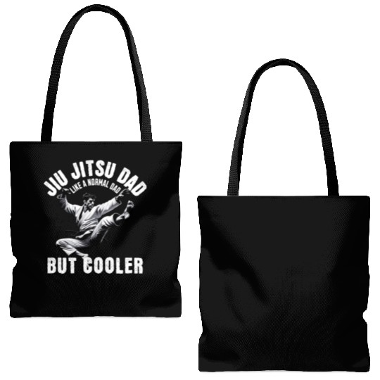 Jiu-Jitsu Dad Tote Bags (AOP) BJJ Men Father Vintage