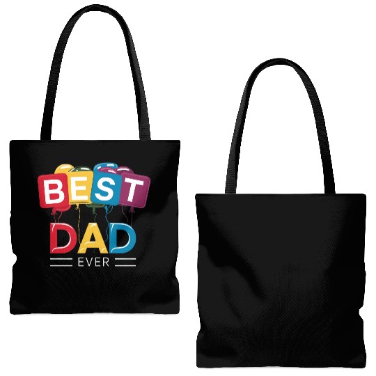 BEST DAD EVER Tote Bags (AOP)