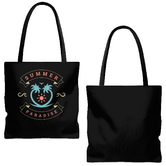 Summer Paradise Tote Bags (AOP) Design