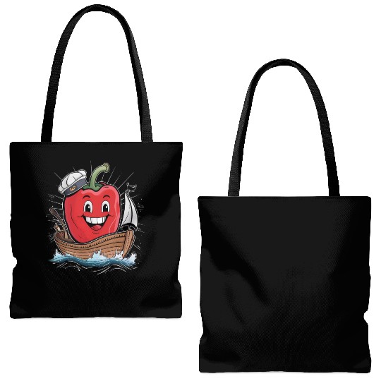 Bell Pepper Sailing Tote Bags (AOP)