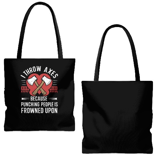 Axe Throwing Enthusiasts Championship Precision Tote Bags (AOP)