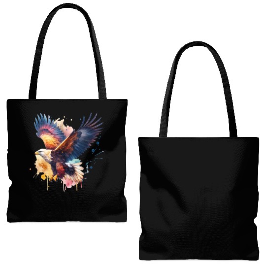 Wedge-tailed Eagle in Flight Tote Bags (AOP)
