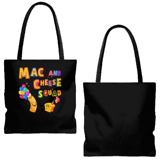 Macaroni And Cheese Mac Cheese Squad Lover Tote Bags (AOP)