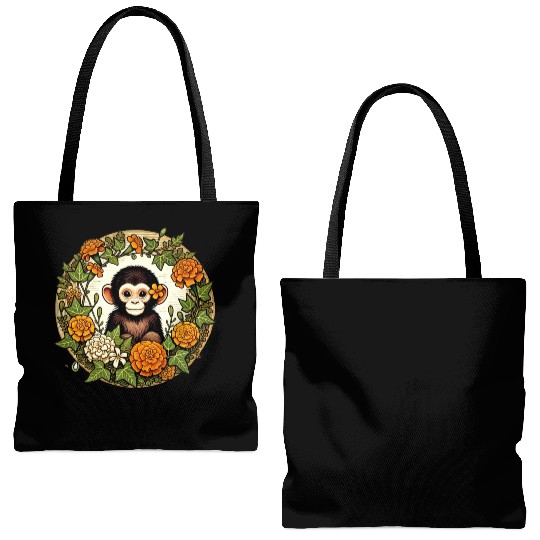 Chimpanzee Tote Bags (AOP)