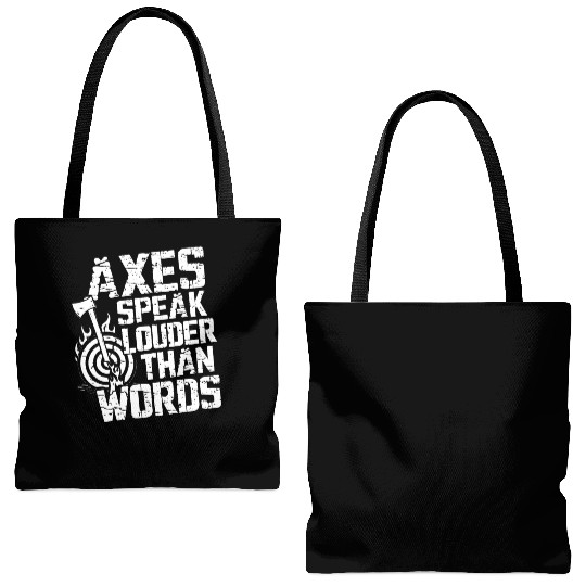 Axe Throwing Enthusiasts Championship Precision Tote Bags (AOP)