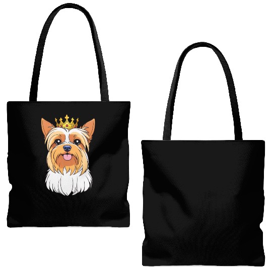 "The crowned ones" - Yorkshire Terrier Tote Bags (AOP)