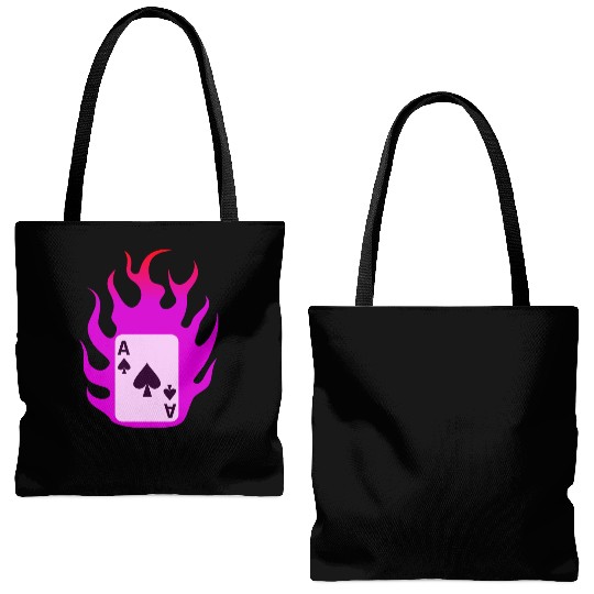 Flaming Card - X-men Tote Bags (AOP)