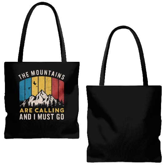 The Mountains Are Calling Tote Bags (AOP)