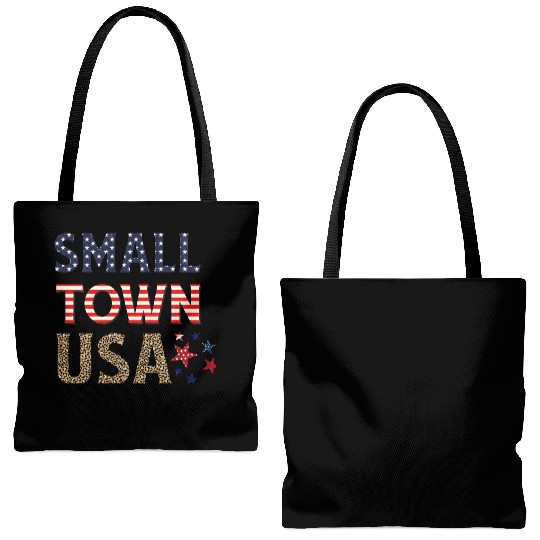 SMALL TOWN USA Tote Bags (AOP)