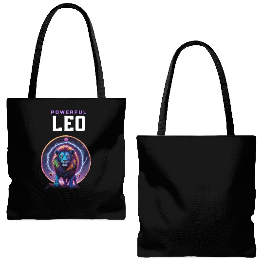 Astrology Leo a Powerful Lion Tote Bags (AOP)