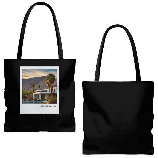 Mono Enterprises "Travels" Palm Springs #5 Tote Bags (AOP)