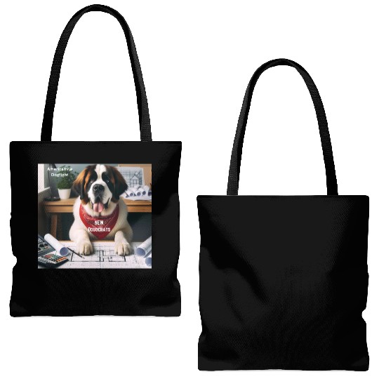 Funny and Cute animal New Dogocrats Tote Bags (AOP)