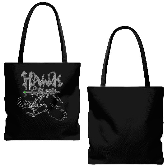 Hawk the Slayer Tote Bags (AOP)