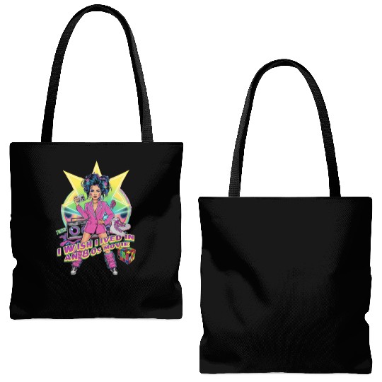 80s woman I wish I lived in an 80s movie Tote Bags (AOP)