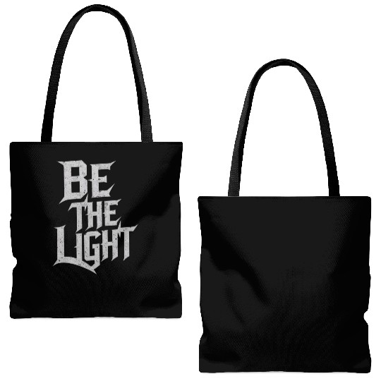 Inspiring design Be the light Tote Bags (AOP)