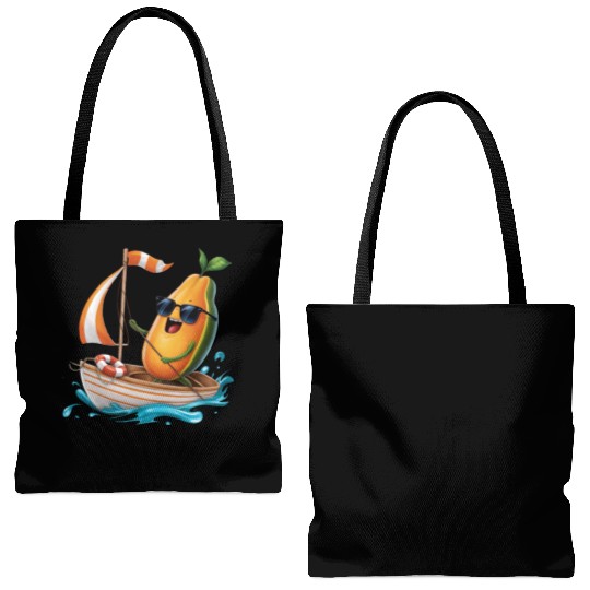 Fruit Boating Papaya Tote Bags (AOP)