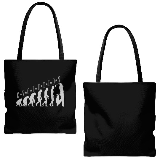 Golf Evolution design human evolution golf Tote Bags (AOP)