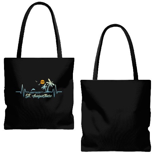 Augustine Florida Souvenir Spring Break Tote Bags (AOP)