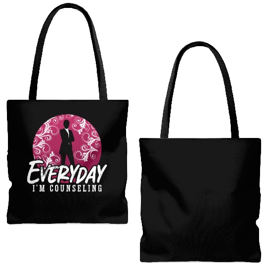 School Counselor Everyday I'm Counseling Therapist Tote Bags (AOP)