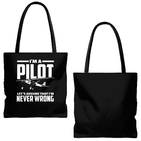 Pilot Right Have Flying Pilots Tote Bags (AOP)