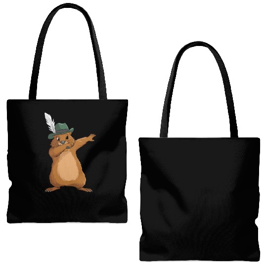 Groundhog Marmot for a Marmot lover groundhog fan Tote Bags (AOP)