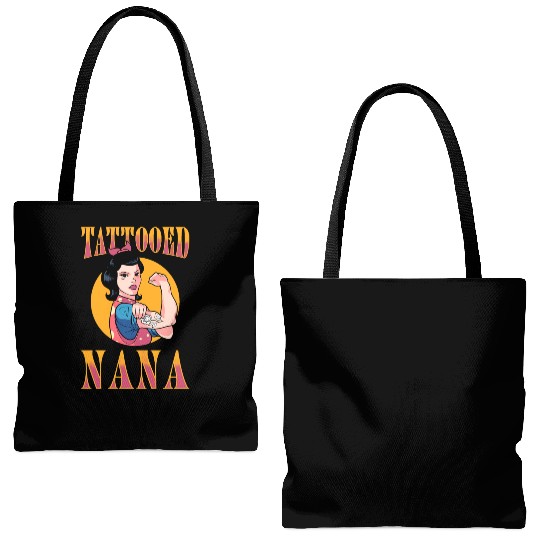 Tattooist Inked Tattoo Tattooed Nana Tote Bags (AOP)