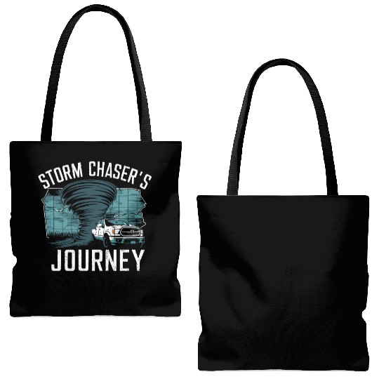 Tornado Chasing Adventures: Embrace Nature's Fury Tote Bags (AOP)