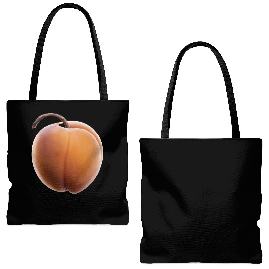 Apricot Realistic Tote Bags (AOP)