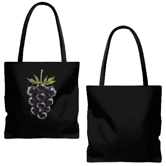 Blackberry Realistic Tote Bags (AOP)
