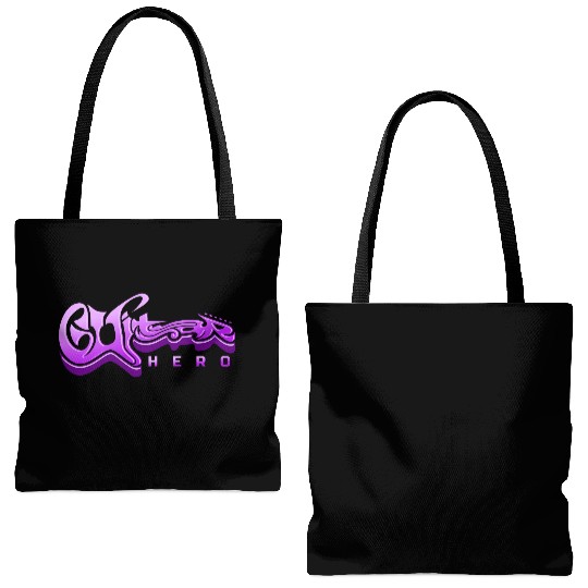 Guitar Hero - Typography Design Tote Bags (AOP)