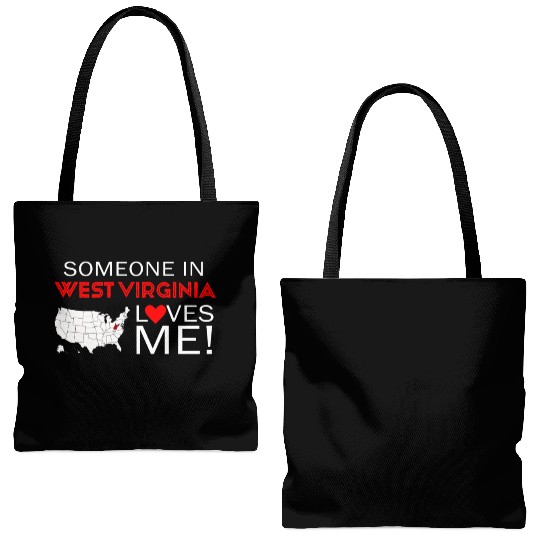 Someone In West Virginia Loves Me Tote Bags (AOP)
